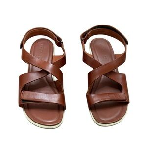 ECCO Women's Felicia Cross Wedge Sandal Size 10.5